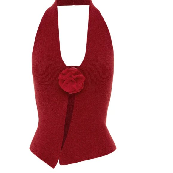 With Jean Tops - With Jean Rose Top Red